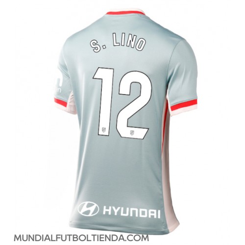 Camiseta Atletico Madrid Samuel Lino #12 Segunda Equipación Replica 2024-25 para mujer mangas cortas